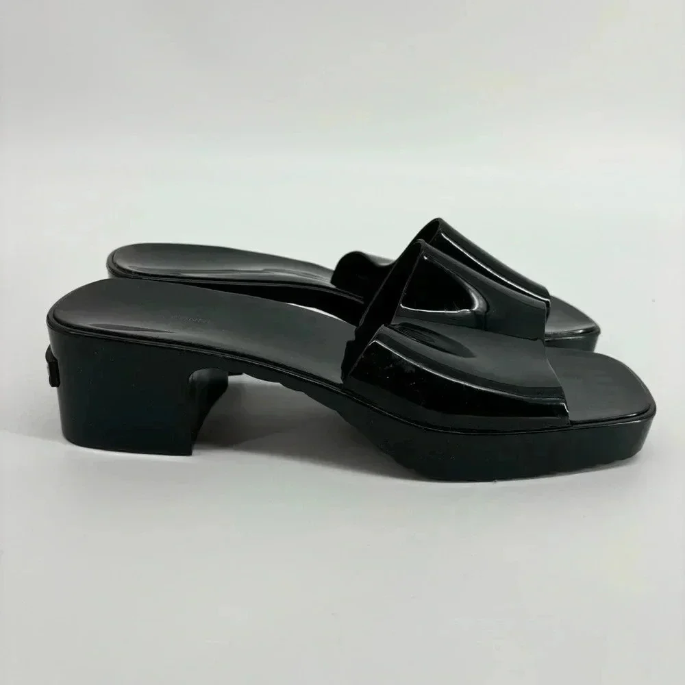 French Connection Women Slip On Open Tow Heel Sandal Size 11